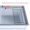 2 Pcs Freezer Wire Storage Basket PE Coated Hanging Rack Organizer Bin Black for Refrigerator Shelves Basket