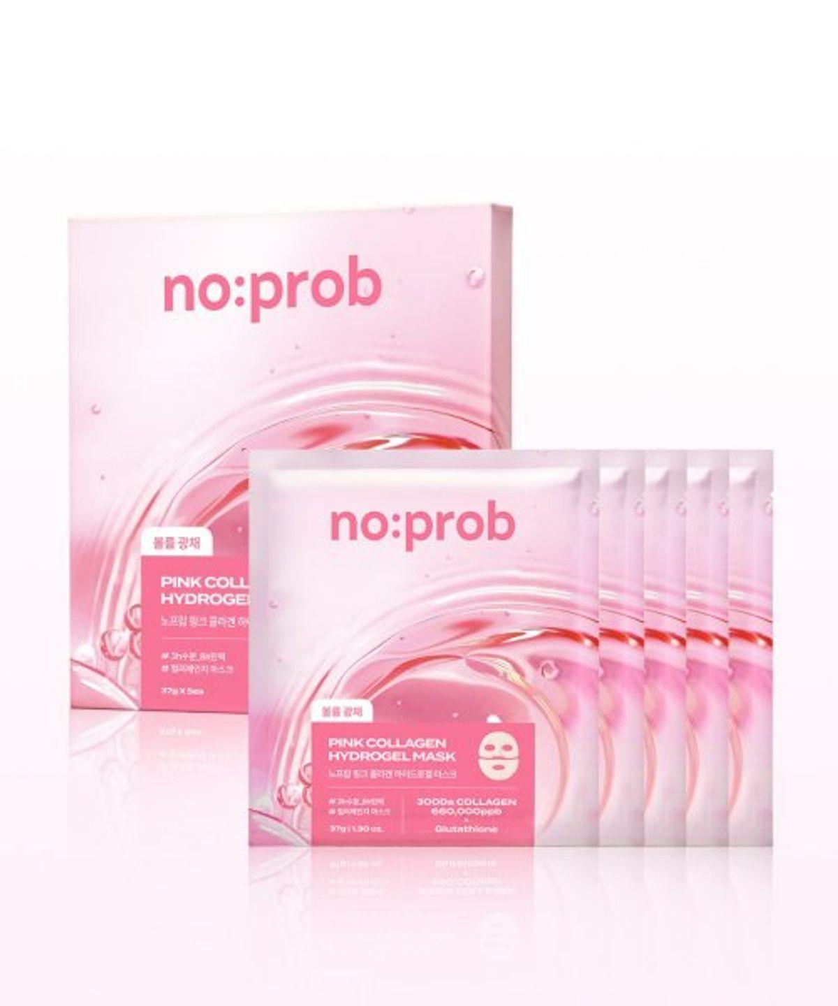 No-prop Pink Collagen Hydrogel Mask (5 Sheets)