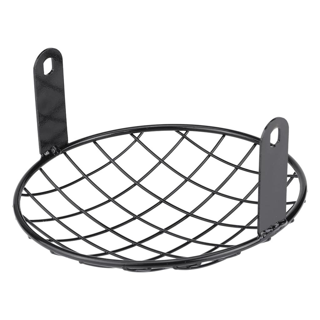 8" Headlight Grille, Motorcycle Headlight Mesh Grille Cover Side Mount Universal Lamp Protector