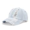 Men's Spring/Summer Ripped Denim Baseball Cap - European & American Fashion Duckbill Sun Hat