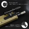QIRUIMY M640W Scout Light Mlok and 20mm Rail Strobe Tactical Light with W Super Realistic Flashlight with Remote and Push Switch for Airsoft