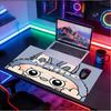 Custom Name Personalized Labubu Pattern Mousepad, Laptop PC Desk Mat, Decorative Desk Mat for Home Keyboard Pad Gift