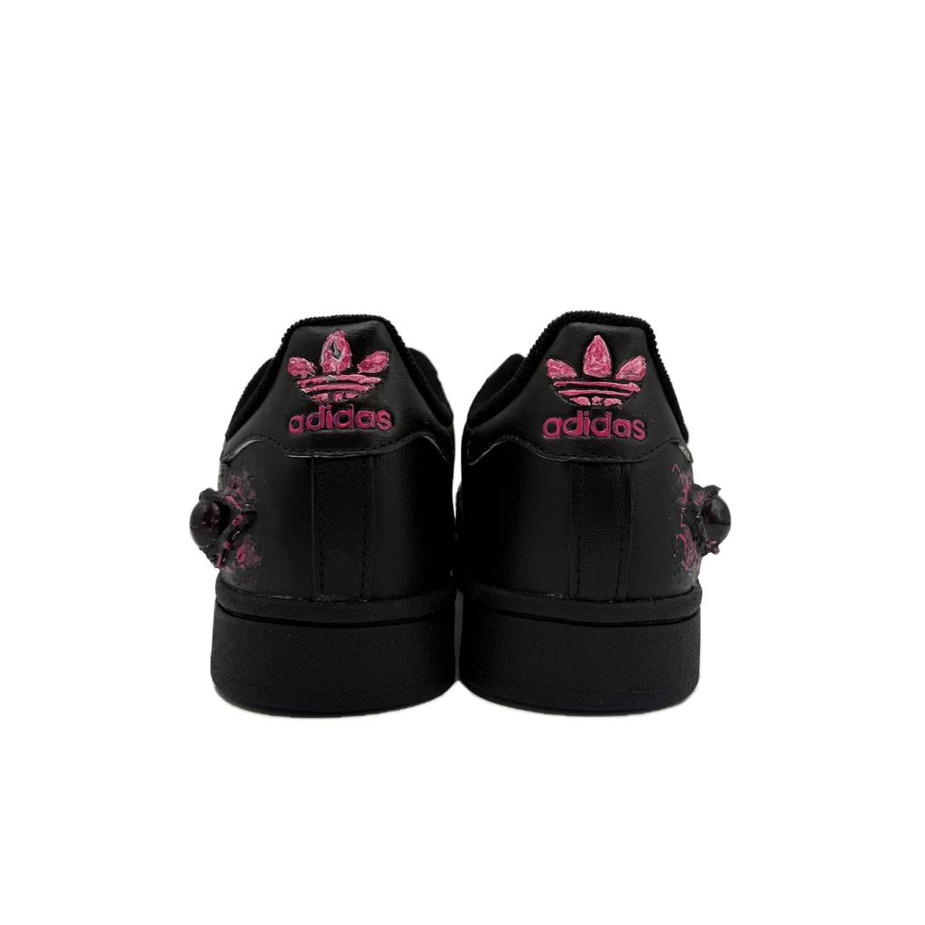 adidas Originals Superstar 2 Cushioning Low Top Skateboard Shoes Unisex Pink JI0079(Team738-)