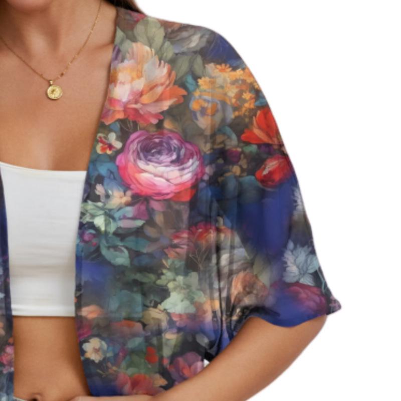 Chiffon Kimono Cardigan - Sun Protection Beach Cover-Up for Women
