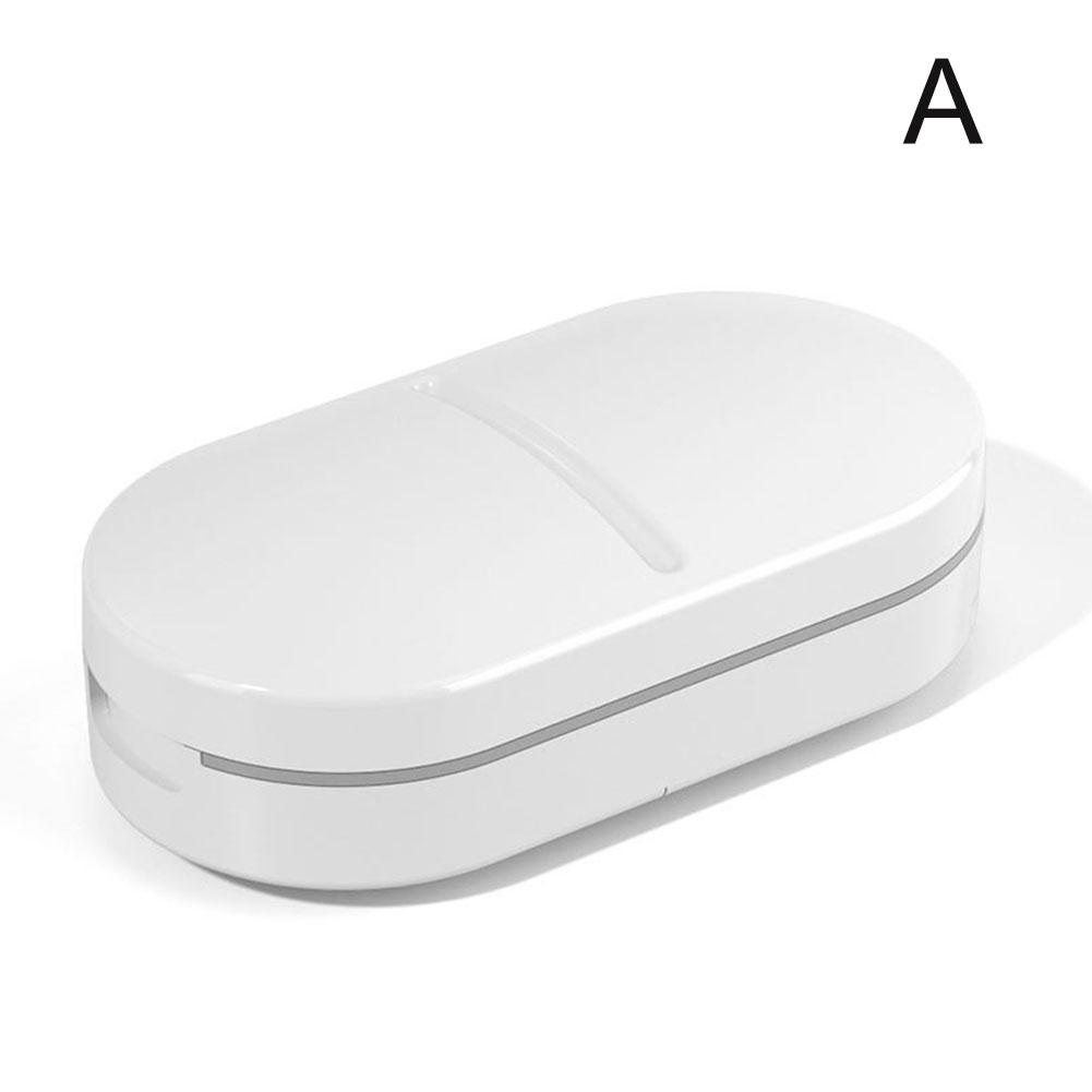 Portable Multiple Pill Cutter with Storage Box Pill Crusher Adjustable Pill Splitter Stainless Steel Cutting Blade