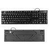 Wired Mechanical Gaming Keyboard 104 Keys Colorful Light Suspended Keycaps Comfortable Touch USB Mechanical Keyboard