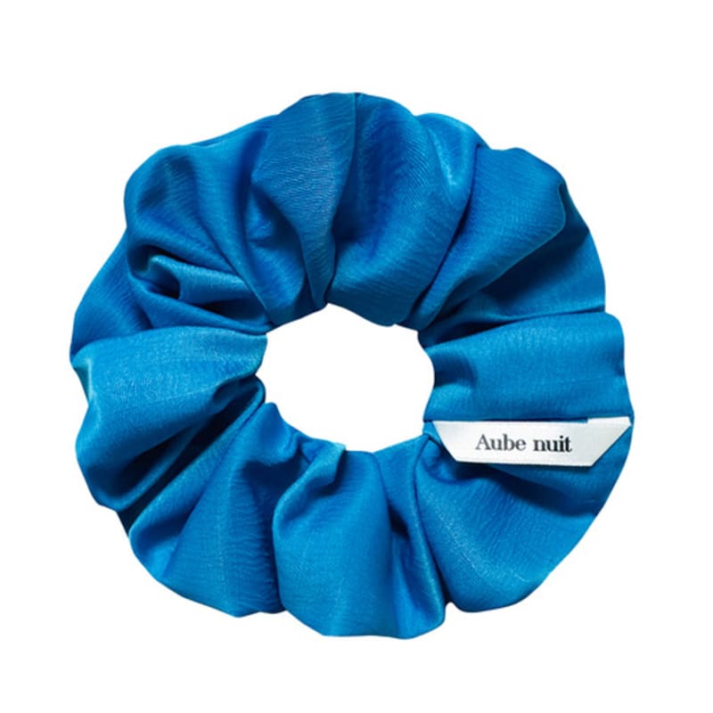 Aube Nuit L Line Luminous Blue Hair Scrunchie M