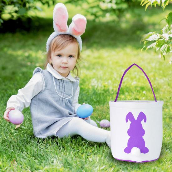 Osterhasenkorb mit Griff Große Kapazität Stark belastbar Mehrzweck Osterei