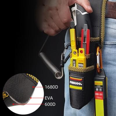 Werkzeuggürteltasche mit mehreren Fächern, Oxford-Gewebe, Hardware-Taschen, Hüfttasche, Aufbewahrungsorganizer