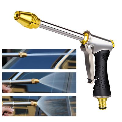 Garden Hose Nozzle Long Wand High-Pressure Sprayer with Anti-Slip Grip Heavy Duty Booster Nozzle