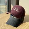 Spring and summer new fashion embroidered letter soft-top baseball cap, face-slimming duckbill cap for men, outdoor couple's sun hat