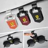 Zinc Alloy Car Sun Visor Glasses Holder Sunglasses Case Clip For F-Ferrari 308 GT4 328 GTB GTS F355 Modena F430 458ltalia 488 TH6