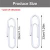 120 Pcs 28mm 33mm Paper Clips Plastic Clips Letter Clips Colorful Paper Clips Office Clips School Office Supplies