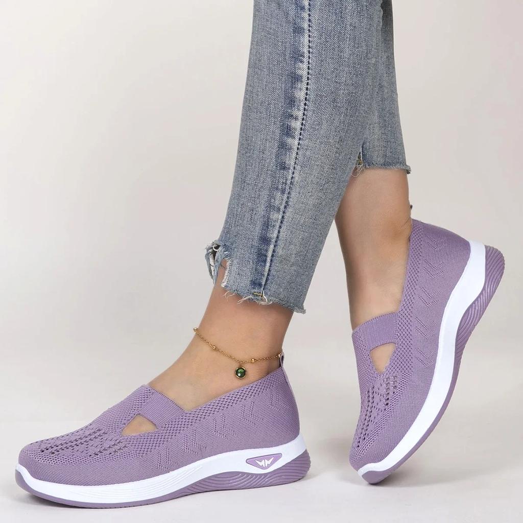 Fashion Women's Shoes Spring New Middle Aged and Elderly Mom Shoes Soft Soled Breathable Women's Casual ShoesSports Shoes