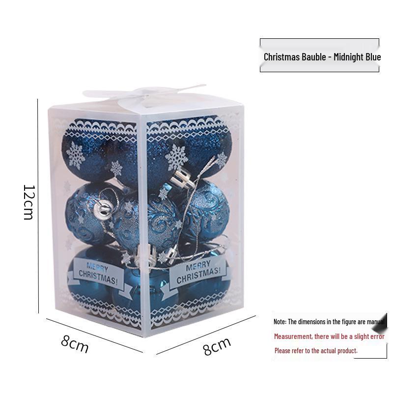 Set de Decoratiuni de Craciun Roz & Mate: Ornamente cu bilă luminoasă galvanizată pentru pom și tavan