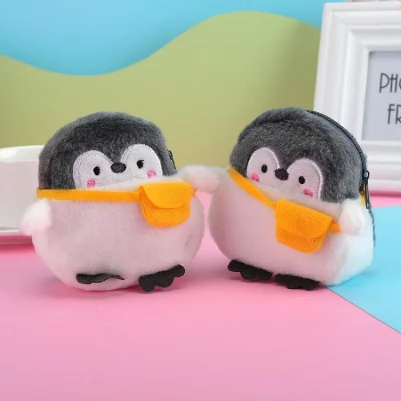 Soft Penguin Plush Little Penguin Kawaii Penguin Plush Wallet Coin Purse Girl Couple Valentine's Day Gift Wallets For Women