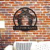Custom 45 Caliber Pistol Metal Wall Art, Personalized Gun Decor, Modern Hanging Accent.