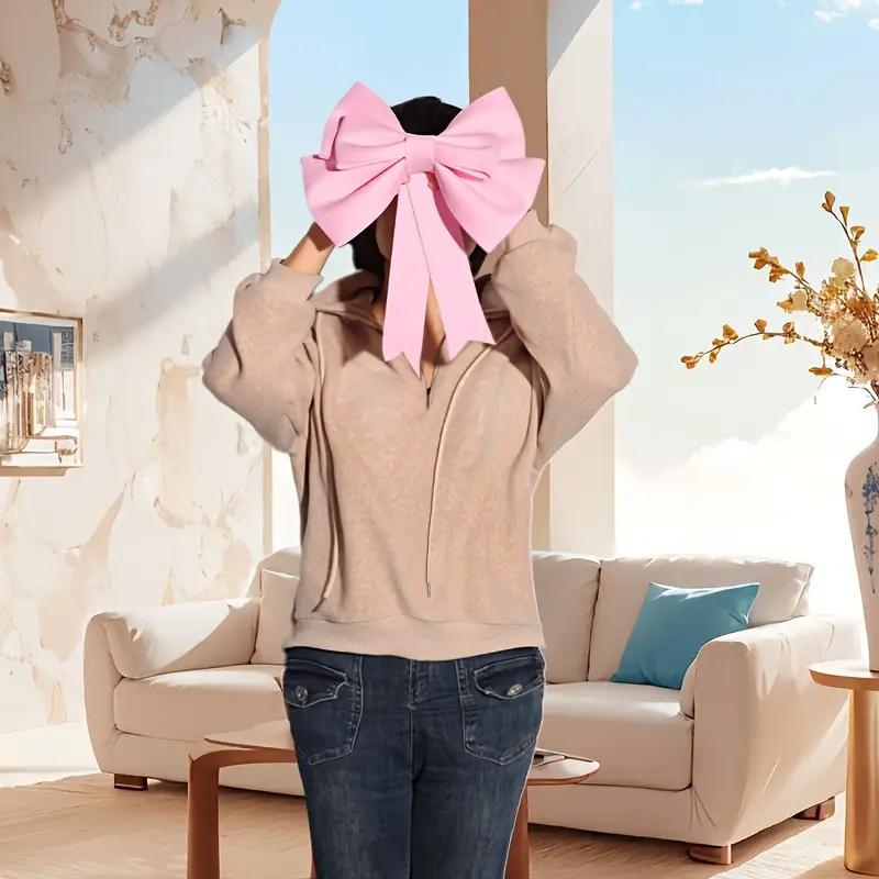 

EVA Material Wedding Christmas Easter Birthday Giant Pink Decorated Bow Set DIY Handmade Craft Bag for Party Decorations