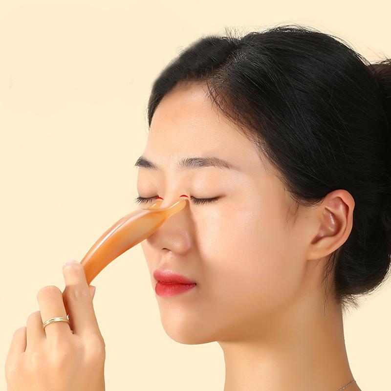 Wielofunkcyjny Masaż Skrobanie Lifting Twarzy z Żywicy Masaż Liftingujący Nos Masaż Guasha w Kształcie Y Redukcja Opuchlizny Narzędzie do Meridianów