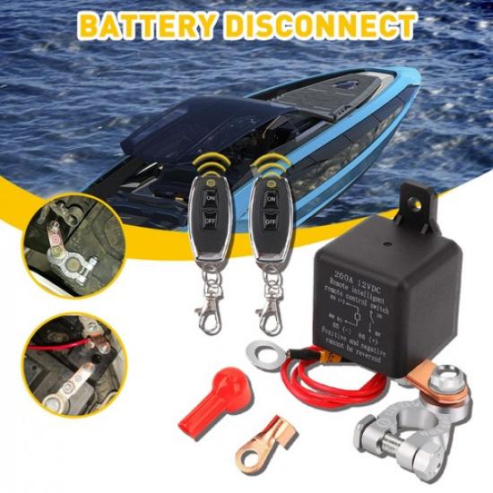 Беспроводной Дистанционный Автомобильный Реле-выключатель Двойной Аккумуляторный Размыкатель 12В Главный Выключатель