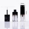 5ml Square Gradient Lip Gloss Tube, Empty Refillable Lip Glaze Container, Wholesale Cosmetic Packaging
