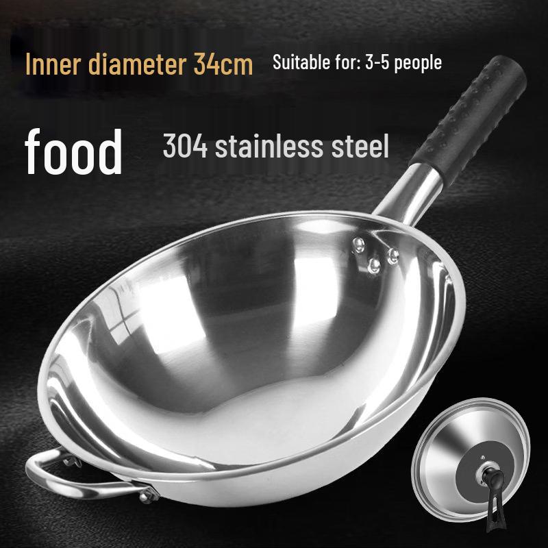 Handon 304 Stainless Steel Non-stick Wok