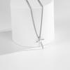 IF ME 1PCS Fashion Light Luxury Cross Pendant Necklaces for Women Gold Silver Color Clavicle Chain Necklace Jewelry