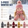 Knitted Winter Hat Scarf Gloves Windproof Toddler Winter Hat Thickened Knitted Hat For Children