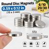 15x3mm Round Disc Magnets for Photo Walls, Cabinet Doors, Bathroom Accessories, Christmas DIY, Crafts, Home & Office Use