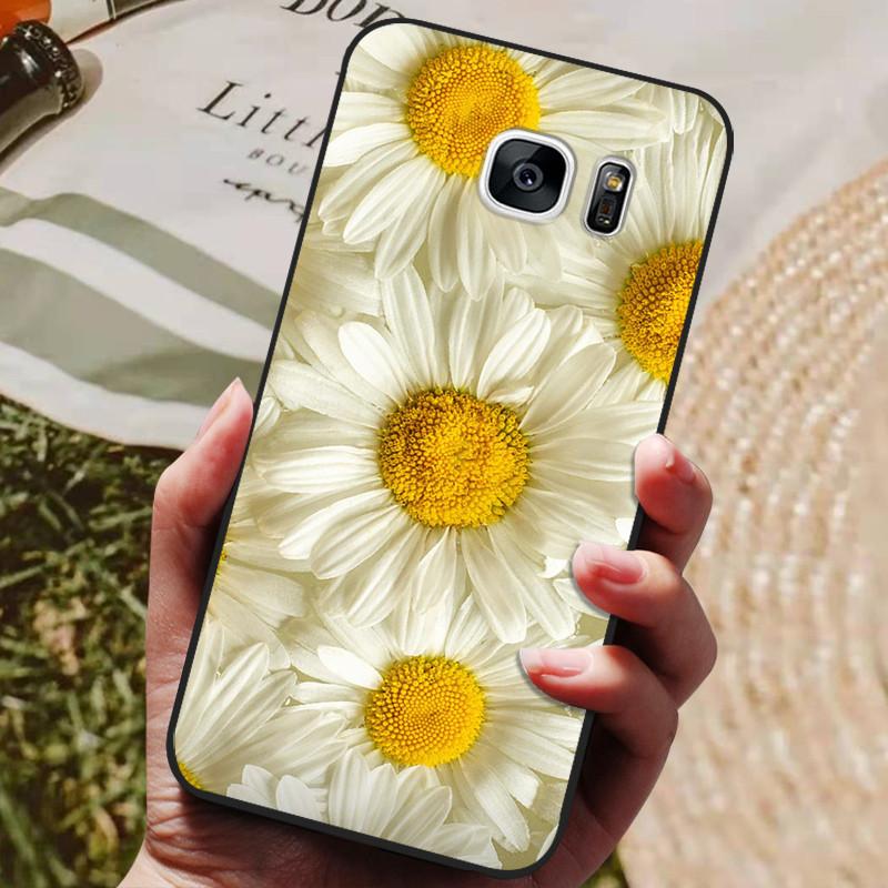 For Samsung Galaxy S7 Edge Silicone Case Cute Pattern Soft TPU Phone Cover For Samsung Galaxy S6 S7 S 7 Edge Back Cover Bumper