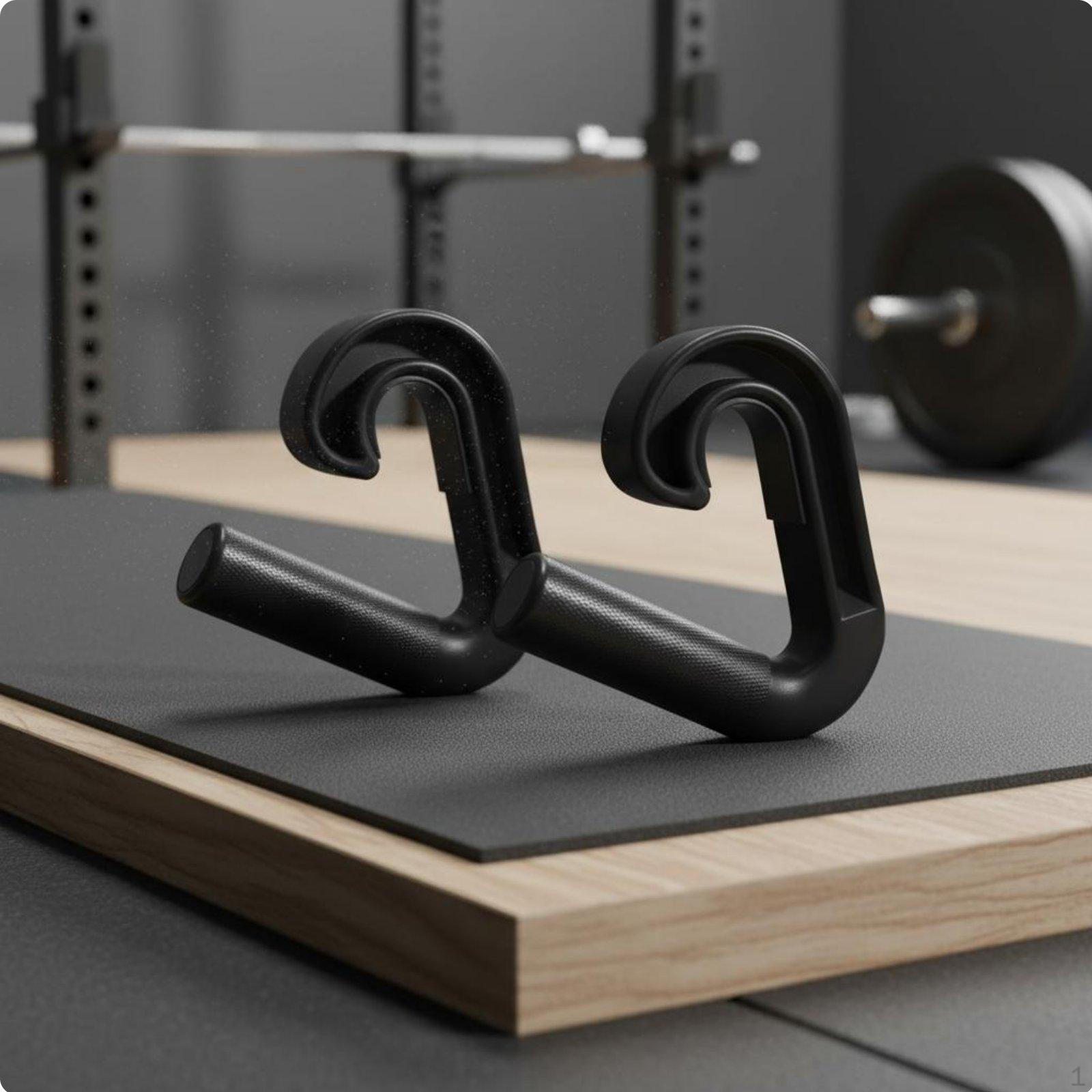 2 Pieces Pull Up Handles Grips Multifunctional Deadlift Hook Ergonomic Design Barbell Rowing 90 Degree