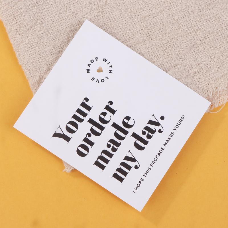 50 шт. благодарственных открыток для малого бизнеса, благодарственные письма за поддержку моего малого бизнеса.