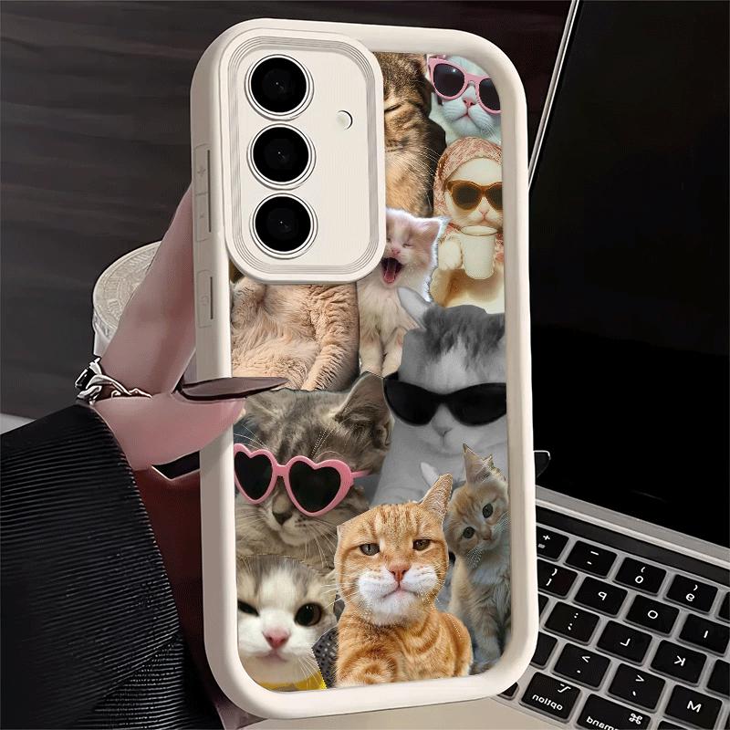 

Phone Case for Samsung Galaxy A17 A16 A15 A14 A13 Crying Cats Combine Memes A56 A36 A26 A55 A35 A25 A54 A34 A24 A53 A33 A23 A07 Samsung A56