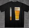 T-shirt drôle Bière et Cigarette, T-shirt drôle offensant Alcool Bière, Fête drôle