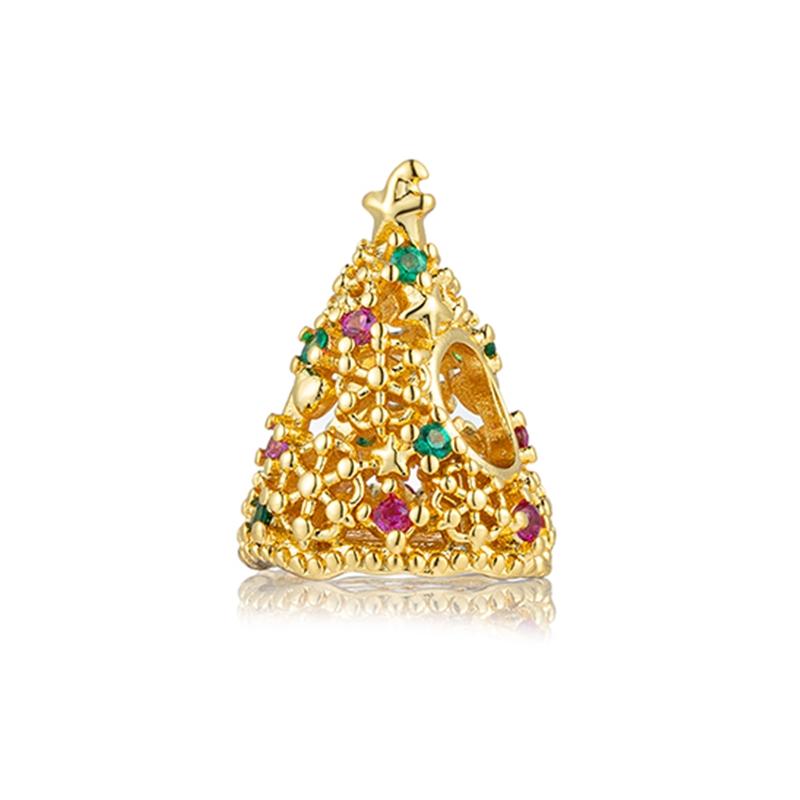 Perline Charm Oro Scintillante Pendenti Originali Europei Snake Fit Bracciale in Rame Collana Perline Per Gioielli Fai da Te Regalo Donna