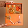 Mozhou Auspicious Persimmon Ceramic Tea Set