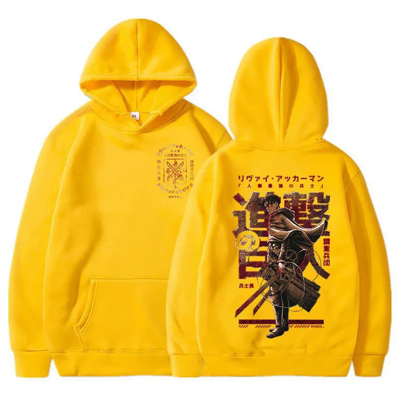 Bluza z kapturem Levi z grafiką Hot Anime Attack On Titan