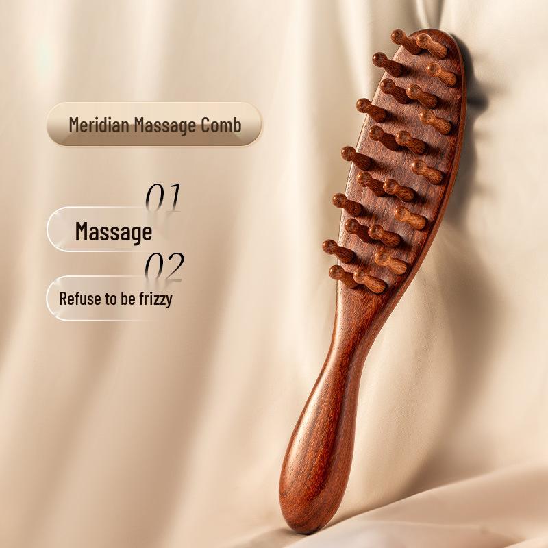

Women s Sandalwood Scalp Therapy Comb for Long Hair Detangling & Full Body Massage