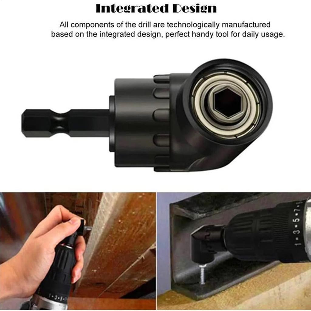 Flexible Drill Bit Extension Manual Right Angle Tool 6 Pieces Kit Flexible Screwdriver Extension For DIY Lovers Carpenters