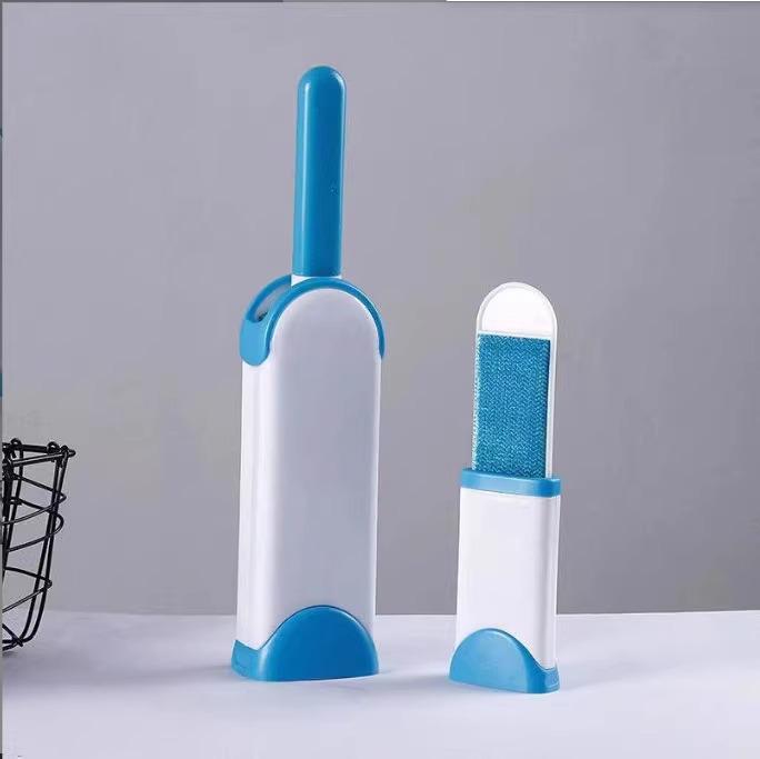 Clothes & Carpet Pet Hair Remover - Lint Roller & Scraper Brush