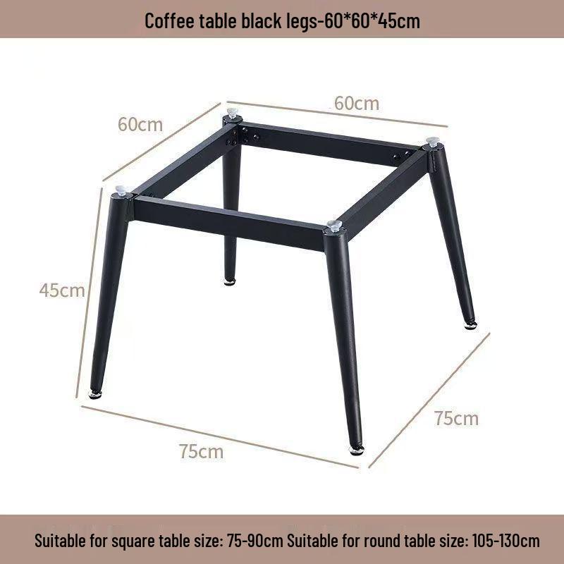 Square Rock Slab Dining Table Legs - Ceramic Tile, Marble Leg Brackets, Luxury Desk Stand Base