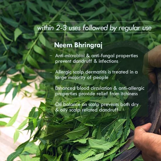 Nat Habit Neem Bhringraj Winter Hair Oil For Men & Women, Reduces Dandruff, Suitable For All Hair Types, No Paraffin, Mineral Oil, 100ml