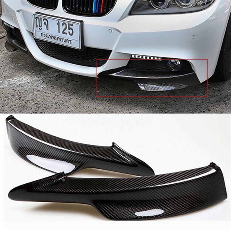 Spoiler splitter bară față din fibră de carbon pentru BMW E90 E91 328i 325i LCI M-Tech