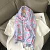 New Design Brand Women Floral Scarf Fashion Print Cotton Autumn Winter Warm Scarves Hijabs Lady Pashmina Foulards Bandana Muslim