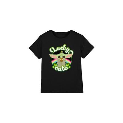 Childrens/Kids Lucky Cute Grogu St Patricks Day T-Shirt