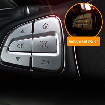 Autocollants boutons de volant Contrôle du volume bouton de réponse Autocollant de modification de couverture pour Mercedes Benz GLC GLE GLS GLA