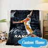 Custom Name Lakers Legend Blanket bed sofa Blanket Flannel Blanket for Camping, Hiking, Picnic Essentials,gift for Fan family