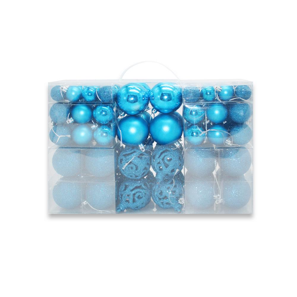 100 Parça Sınır Ötesi Noel Topu Süs Seti (3cm/4cm/6cm) - İçi Boş Parlak Klinker Süslemeler