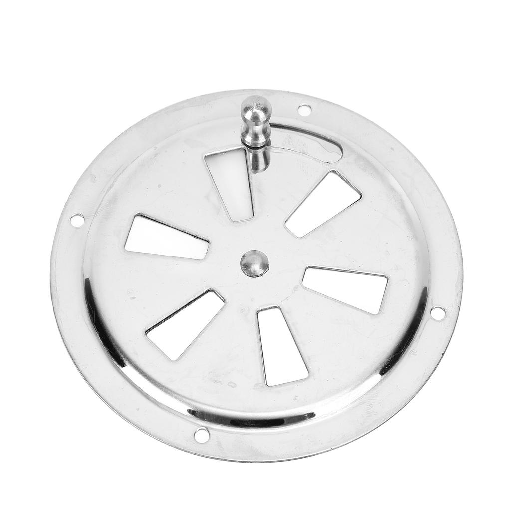Capac Ventil Rotund cu Jaluzele de 4 Inch cu Buton Lateral Ajustabil din Oțel Inoxidabil 316 Grilă de Ventilație pentru Bărci, Marină, Iaht, Casă