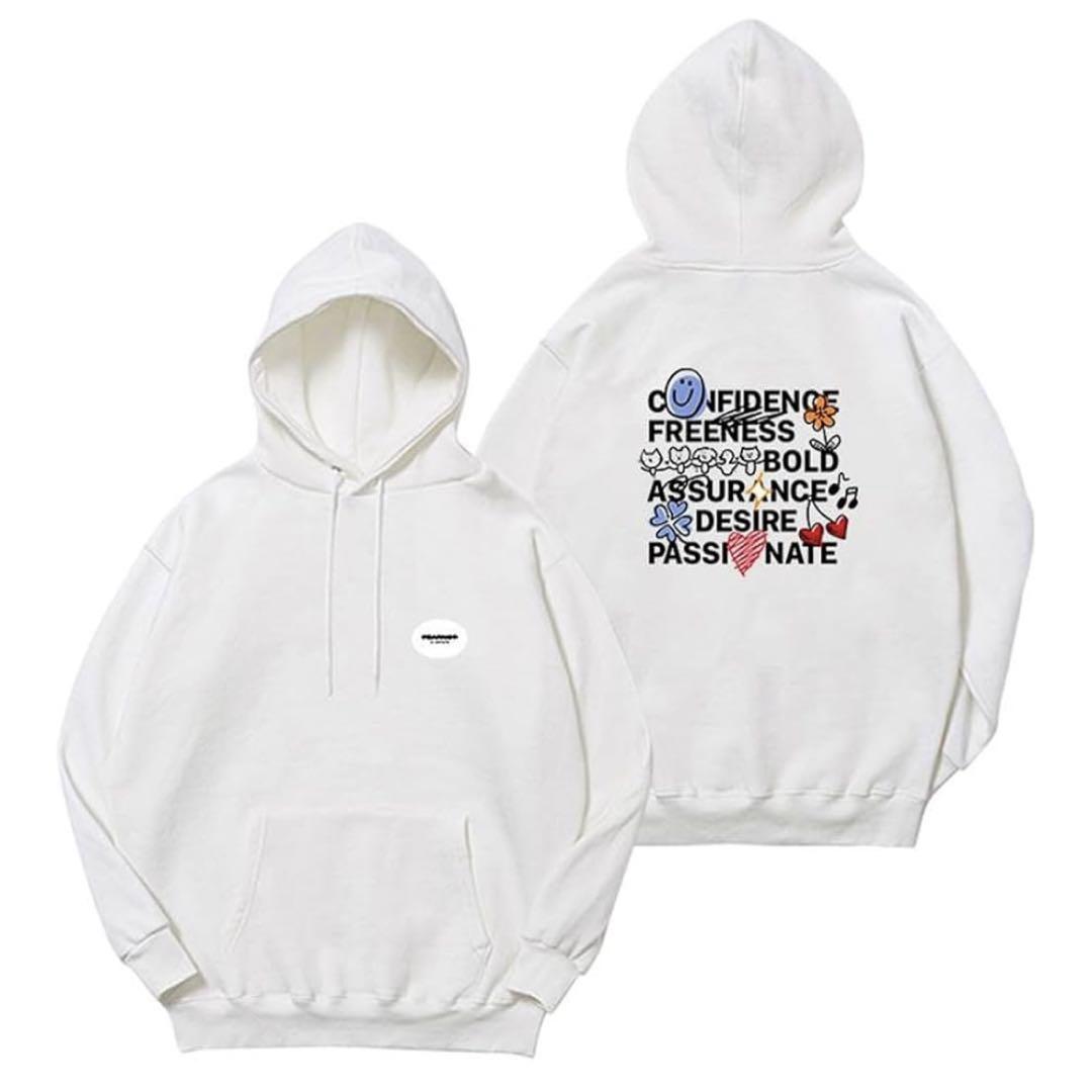 

[USED] LESSERAFIM Le Seraphim Hoodie White KPOP Official